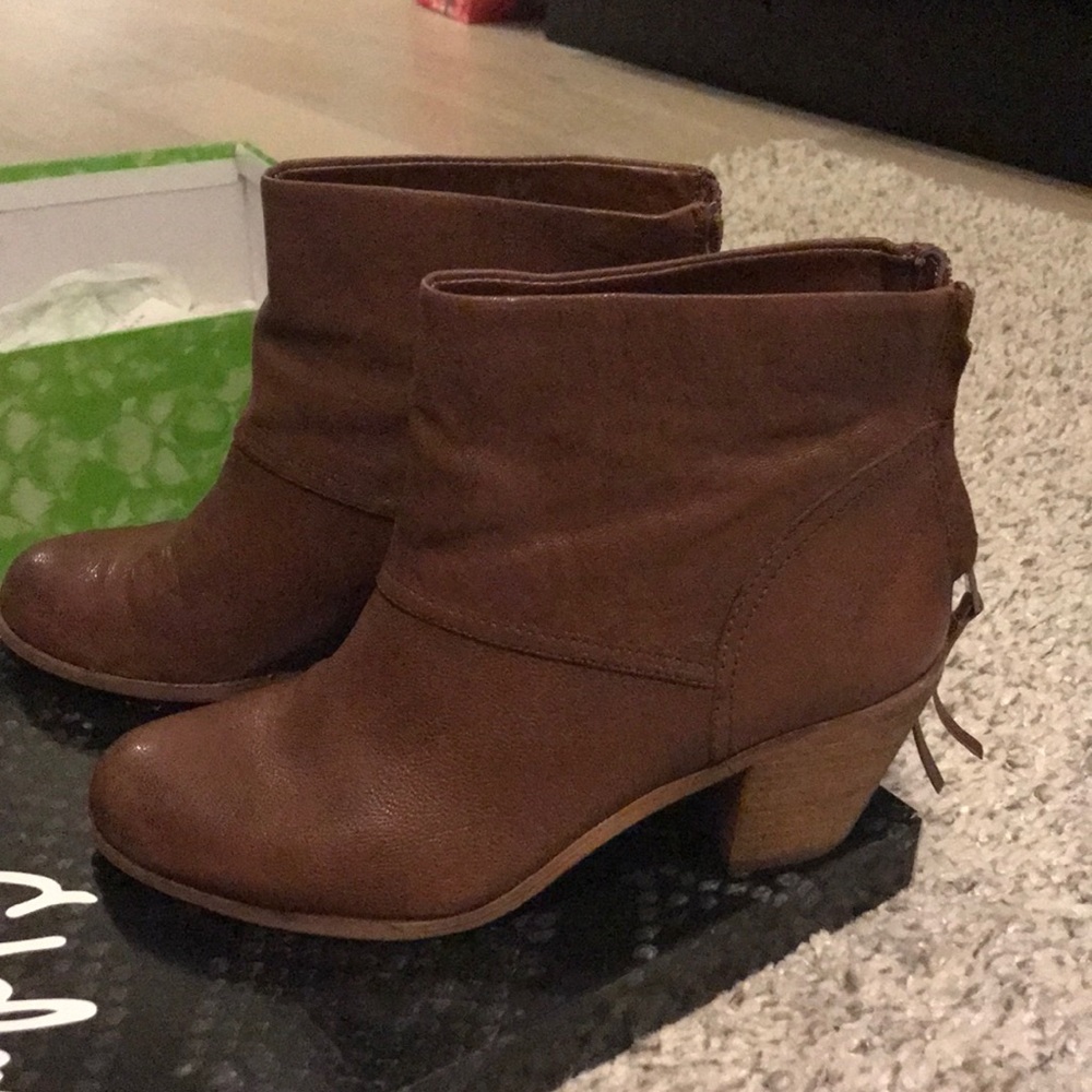 Sam Edelman Brown Leather Booties